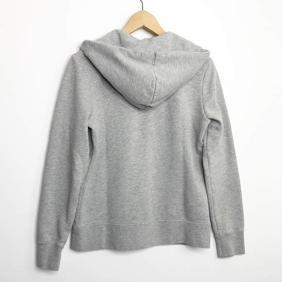 NORTH face gray play purple accent, zip front hoodie - Picture 9 of 10